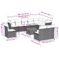 vidaXL 11-tlg. Garten-Sofagarnitur mit Kissen Beige Poly Rattan vidaXL 11-tlg. Garten-Sofagarnitur mit Kissen Beige Poly Rattan