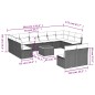 vidaXL 13-tlg. Garten-Sofagarnitur mit Kissen Beige Poly Rattan vidaXL 13-tlg. Garten-Sofagarnitur mit Kissen Beige Poly Rattan