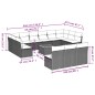 vidaXL 14-tlg. Garten-Sofagarnitur mit Kissen Schwarz Poly Rattan vidaXL 14-tlg. Garten-Sofagarnitur mit Kissen Schwarz Poly Rattan