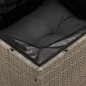 vidaXL 14-tlg. Garten-Sofagarnitur mit Kissen Grau Poly Rattan vidaXL 14-tlg. Garten-Sofagarnitur mit Kissen Grau Poly Rattan
