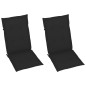 vidaXL Verstellbare Gartenstühle 2 Stk. mit Auflagen Massivholz Akazie vidaXL Verstellbare Gartenstühle 2 Stk. mit Auflagen Massivholz Akazie