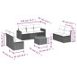 vidaXL 8-tlg. Garten-Sofagarnitur mit Kissen Grau Poly Rattan vidaXL 8-tlg. Garten-Sofagarnitur mit Kissen Grau Poly Rattan