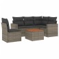 vidaXL 6-tlg. Garten-Sofagarnitur mit Kissen Grau Poly Rattan vidaXL 6-tlg. Garten-Sofagarnitur mit Kissen Grau Poly Rattan
