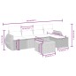 vidaXL 6-tlg. Garten-Sofagarnitur mit Kissen Schwarz Poly Rattan vidaXL 6-tlg. Garten-Sofagarnitur mit Kissen Schwarz Poly Rattan