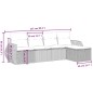vidaXL 5-tlg. Garten-Sofagarnitur mit Kissen Schwarz Poly Rattan vidaXL 5-tlg. Garten-Sofagarnitur mit Kissen Schwarz Poly Rattan