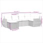 vidaXL 6-tlg. Garten-Sofagarnitur mit Kissen Beige Poly Rattan vidaXL 6-tlg. Garten-Sofagarnitur mit Kissen Beige Poly Rattan