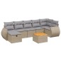 vidaXL 8-tlg. Garten-Sofagarnitur mit Kissen Beige Poly Rattan vidaXL 8-tlg. Garten-Sofagarnitur mit Kissen Beige Poly Rattan