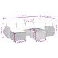 vidaXL 7-tlg. Garten-Sofagarnitur mit Kissen Grau Poly Rattan vidaXL 7-tlg. Garten-Sofagarnitur mit Kissen Grau Poly Rattan