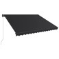 vidaXL Einziehbare Markise Handbetrieben 450 x 300 cm Anthrazit vidaXL Einziehbare Markise Handbetrieben 450 x 300 cm Anthrazit