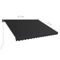 vidaXL Einziehbare Markise Handbetrieben 450 x 300 cm Anthrazit vidaXL Einziehbare Markise Handbetrieben 450 x 300 cm Anthrazit