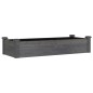 vidaXL Hochbeet mit Einsatz Grau 120x45x25 cm Massivholz Tanne vidaXL Hochbeet mit Einsatz Grau 120x45x25 cm Massivholz Tanne