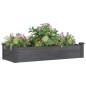 vidaXL Hochbeet mit Einsatz Grau 120x45x25 cm Massivholz Tanne vidaXL Hochbeet mit Einsatz Grau 120x45x25 cm Massivholz Tanne