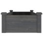 vidaXL Hochbeet mit Einsatz Grau 120x45x25 cm Massivholz Tanne vidaXL Hochbeet mit Einsatz Grau 120x45x25 cm Massivholz Tanne