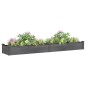 vidaXL Hochbeet mit Einsatz Grau 240x45x25 cm Massivholz Tanne vidaXL Hochbeet mit Einsatz Grau 240x45x25 cm Massivholz Tanne