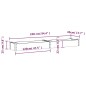 vidaXL Hochbeet mit Einsatz Grau 240x45x25 cm Massivholz Tanne vidaXL Hochbeet mit Einsatz Grau 240x45x25 cm Massivholz Tanne