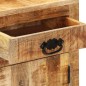vidaXL Sideboard 80x30x65 cm Massives Raues Mangoholz vidaXL Sideboard 80x30x65 cm Massives Raues Mangoholz