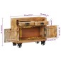 vidaXL Sideboard 80x30x65 cm Massives Raues Mangoholz vidaXL Sideboard 80x30x65 cm Massives Raues Mangoholz