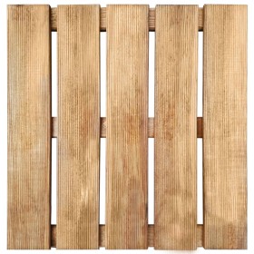 vidaXL Terrassenfliesen 12 Stk. 50×50 cm Holz Braun
