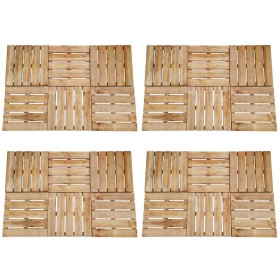 vidaXL Terrassenfliesen 24 Stk. 50×50 cm Holz Braun