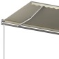 vidaXL Markise Manuell Einziehbar mit Pfosten 5x3 m Creme vidaXL Markise Manuell Einziehbar mit Pfosten 5x3 m Creme