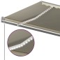 vidaXL Markise Manuell Einziehbar mit LED 5x3 m Creme vidaXL Markise Manuell Einziehbar mit LED 5x3 m Creme