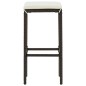 vidaXL 7-tlg. Gartenbar-Set mit Kissen Poly Rattan Braun vidaXL 7-tlg. Gartenbar-Set mit Kissen Poly Rattan Braun