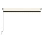 vidaXL Markise Manuell Einziehbar 450x350 cm Creme vidaXL Markise Manuell Einziehbar 450x350 cm Creme