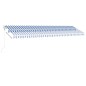 vidaXL Automatische Markise mit LED & Windsensor 600x300 Blau und Weiß vidaXL Automatische Markise mit LED & Windsensor 600x300 Blau und Weiß