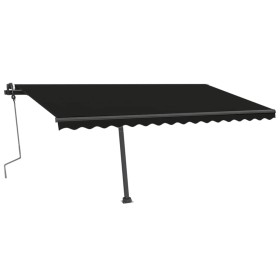 vidaXL Standmarkise Einziehbar Handbetrieben 400x350 cm Anthrazit
