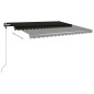 vidaXL Standmarkise Einziehbar Handbetrieben 400x350 cm Anthrazit vidaXL Standmarkise Einziehbar Handbetrieben 400x350 cm Anthrazit