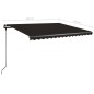vidaXL Standmarkise Einziehbar Handbetrieben 400x350 cm Anthrazit vidaXL Standmarkise Einziehbar Handbetrieben 400x350 cm Anthrazit