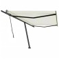 vidaXL Standmarkise Manuell Einziehbar 500x300 cm Creme vidaXL Standmarkise Manuell Einziehbar 500x300 cm Creme