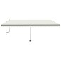 vidaXL Standmarkise Manuell Einziehbar 500x300 cm Creme vidaXL Standmarkise Manuell Einziehbar 500x300 cm Creme