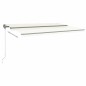 vidaXL Standmarkise Manuell Einziehbar 500x300 cm Creme vidaXL Standmarkise Manuell Einziehbar 500x300 cm Creme
