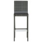 vidaXL 9-tlg. Garten-Bar-Set mit Anthrazit Kissen Poly Rattan vidaXL 9-tlg. Garten-Bar-Set mit Anthrazit Kissen Poly Rattan