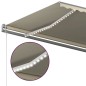 vidaXL Markise Manuell Einziehbar mit LED 500x300 cm Creme vidaXL Markise Manuell Einziehbar mit LED 500x300 cm Creme