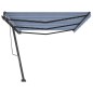 vidaXL Standmarkise Manuell Einziehbar 600x300 cm Blau/Weiß vidaXL Standmarkise Manuell Einziehbar 600x300 cm Blau/Weiß
