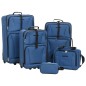 vidaXL 5-tlg. Reisekoffer-Set Blau Stoff vidaXL 5-tlg. Reisekoffer-Set Blau Stoff