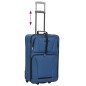 vidaXL 5-tlg. Reisekoffer-Set Blau Stoff vidaXL 5-tlg. Reisekoffer-Set Blau Stoff