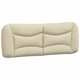 vidaXL Kopfteil-Kissen Creme 120 cm Stoff