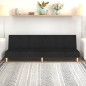 vidaXL Schlafsofa 2-Sitzer Schwarz Stoff vidaXL Schlafsofa 2-Sitzer Schwarz Stoff