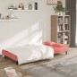 vidaXL Schlafsofa 2-Sitzer mit 2 Kissen Rosa Samt vidaXL Schlafsofa 2-Sitzer mit 2 Kissen Rosa Samt