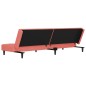 vidaXL Schlafsofa 2-Sitzer mit 2 Kissen Rosa Samt vidaXL Schlafsofa 2-Sitzer mit 2 Kissen Rosa Samt