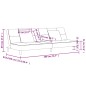 vidaXL Schlafsofa 2-Sitzer mit 2 Kissen Rosa Samt vidaXL Schlafsofa 2-Sitzer mit 2 Kissen Rosa Samt