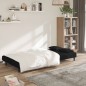 vidaXL Schlafsofa 2-Sitzer mit 2 Kissen Schwarz Samt vidaXL Schlafsofa 2-Sitzer mit 2 Kissen Schwarz Samt