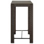 7-tlg. Gartenbar-Set mit Kissen Poly Rattan Braun 7-tlg. Gartenbar-Set mit Kissen Poly Rattan Braun