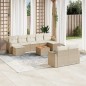 vidaXL 10-tlg. Garten-Sofagarnitur mit Kissen Beige Poly Rattan vidaXL 10-tlg. Garten-Sofagarnitur mit Kissen Beige Poly Rattan