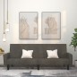 vidaXL Schlafsofa 2-Sitzer Dunkelgrau Samt vidaXL Schlafsofa 2-Sitzer Dunkelgrau Samt