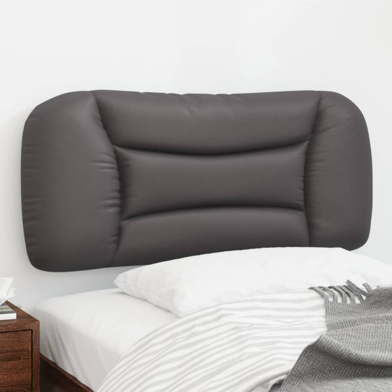 vidaXL Kopfteil-Kissen Grau 90 cm Kunstleder vidaXL Kopfteil-Kissen Grau 90 cm Kunstleder