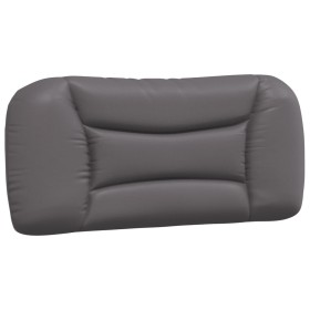 vidaXL Kopfteil-Kissen Grau 90 cm Kunstleder